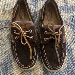 Sperrys topsiders size 6 brown shoes